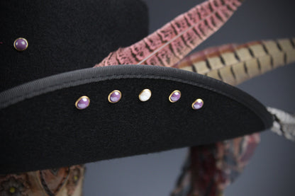 The Strawberry Fields Fedora : Western Style Hat with Elaborate Detailing