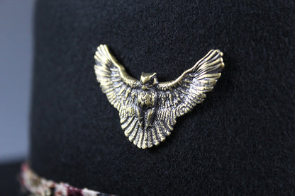 The Strawberry Fields Fedora : Western Style Hat with Elaborate Detailing