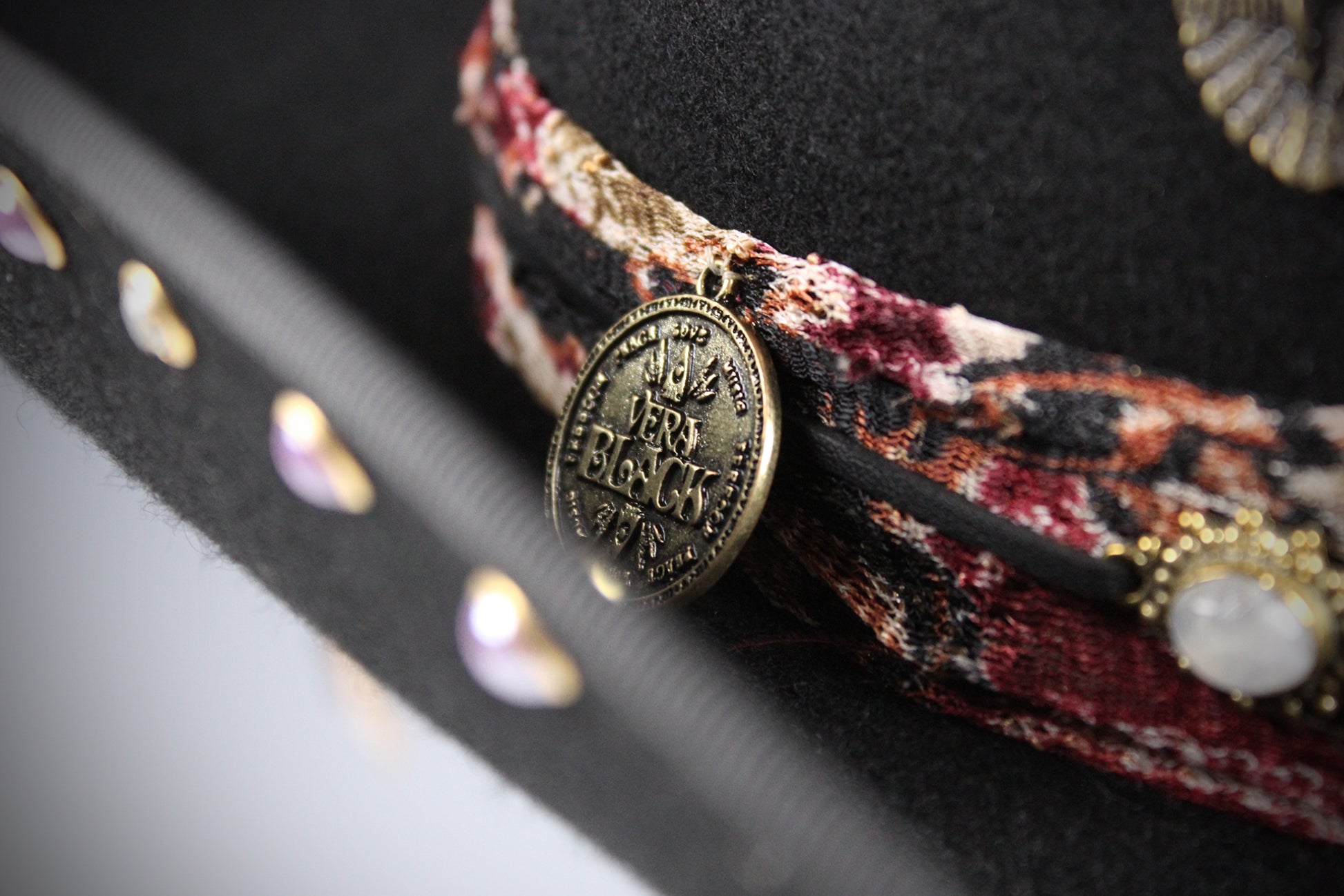 The Strawberry Fields Fedora : Western Style Hat with Elaborate Detailing