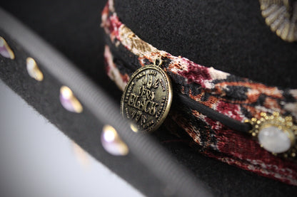 The Strawberry Fields Fedora : Western Style Hat with Elaborate Detailing
