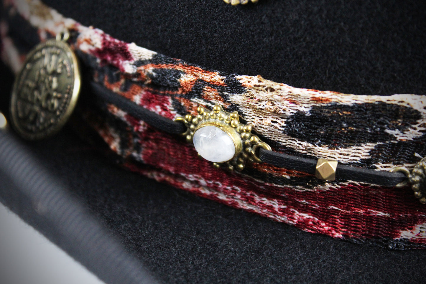 The Strawberry Fields Fedora : Western Style Hat with Elaborate Detailing