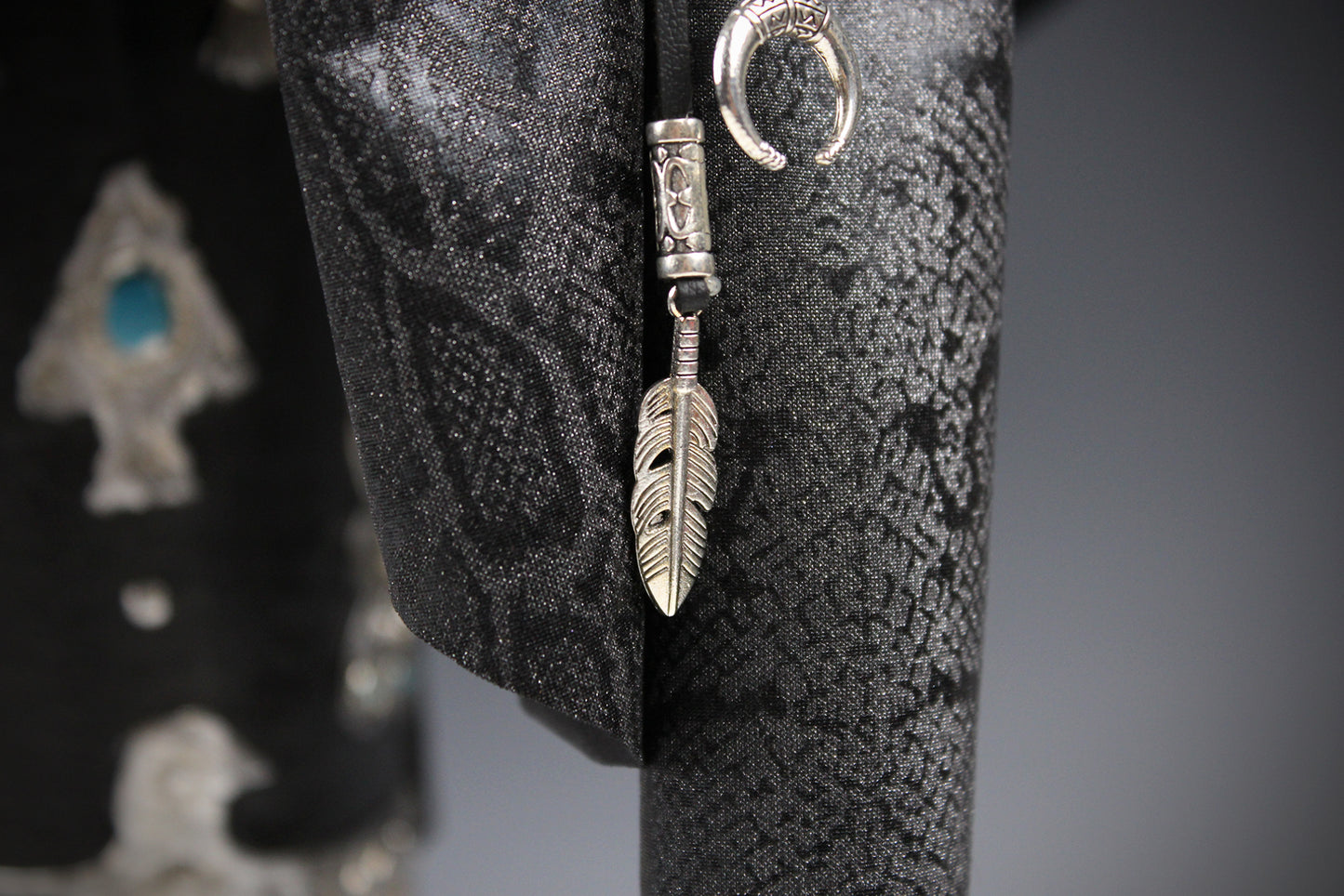 The Silver Hawk Gambler - Handmade Wool Felt Fedora Hat : Country Western Style with Silver Detail