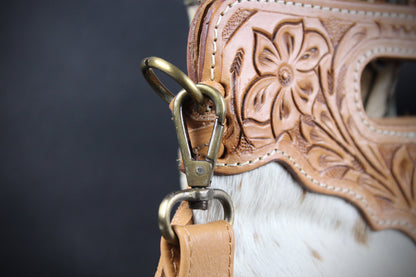 The Prairie Brown Leather Shoulder Bag : Cowhide with Fringe