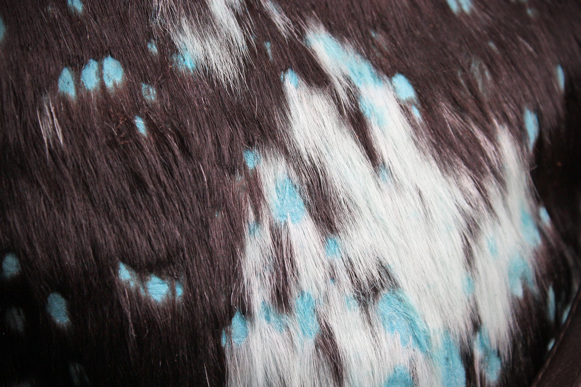 The Acid Leather Shoulder Bag : Cowhide with Fringe