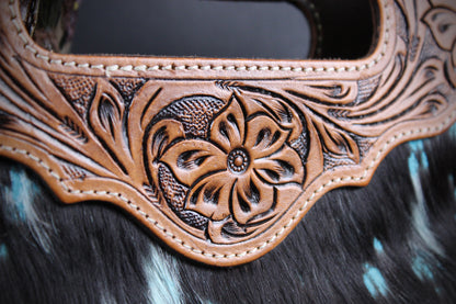 The Acid Leather Shoulder Bag : Cowhide with Fringe