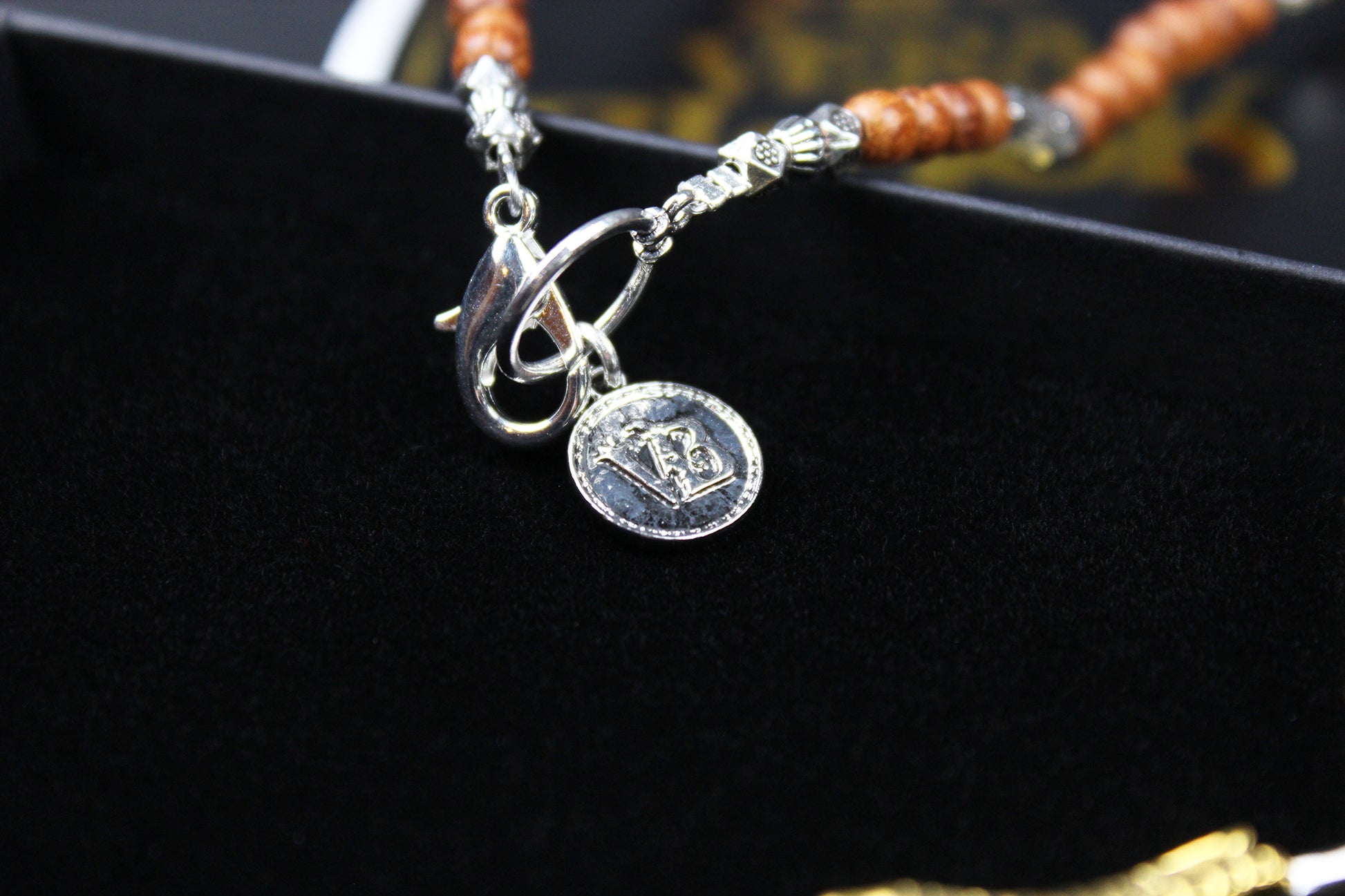 The Montana Necklace, Detailed with madre de cacao, howlite, tiger's eye and silver beading.