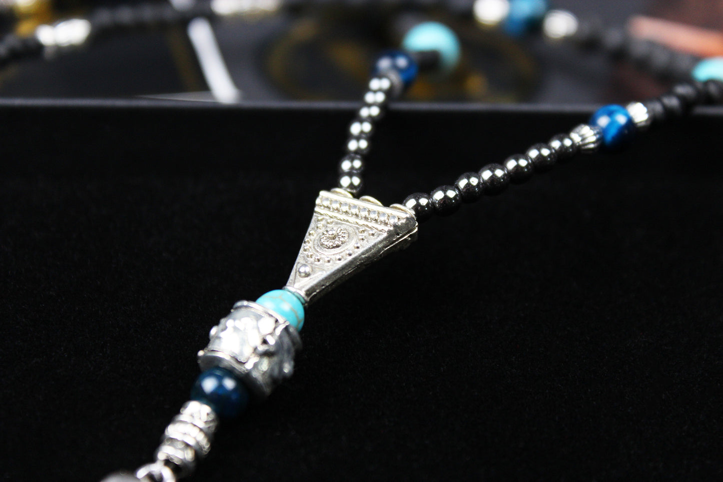 The Kraken Necklace : Short Unisex Necklace with intricate beading and an octopus pendant