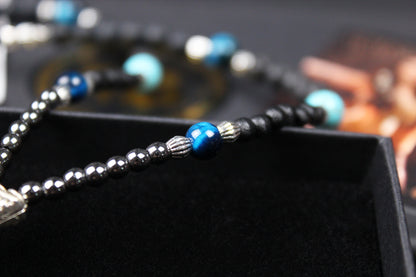 The Kraken Necklace : Short Unisex Necklace with intricate beading and an octopus pendant