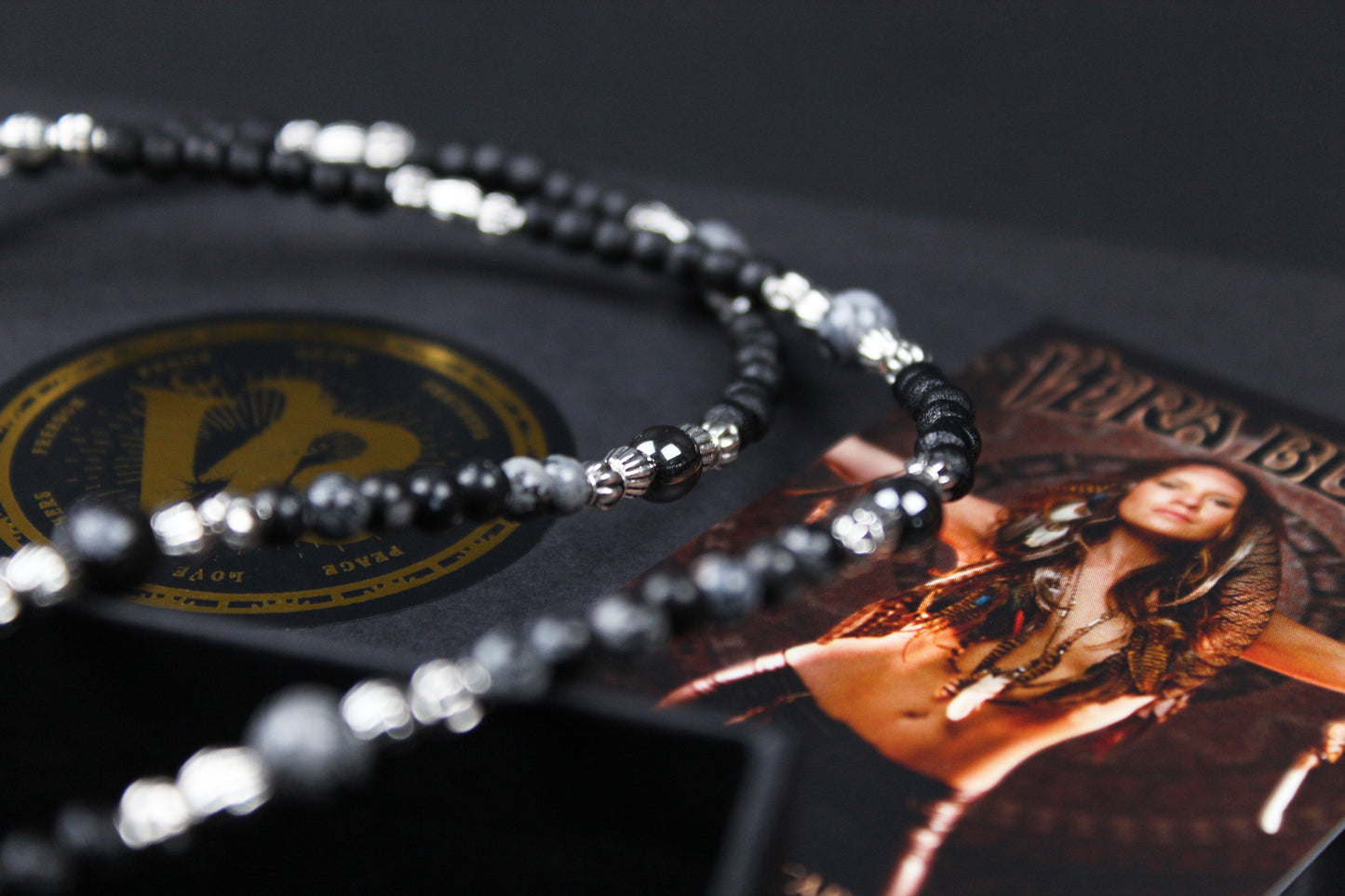 The Davey Jones Necklace : Short Unisex Necklace with black and silver detailing and a cool anchor pendant
