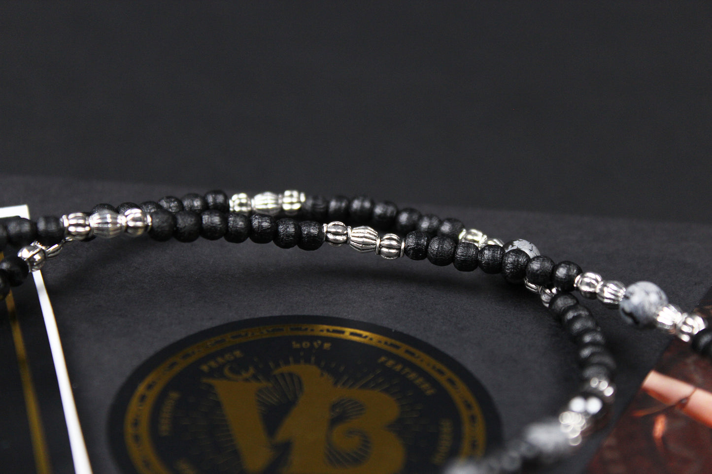 The Davey Jones Necklace : Short Unisex Necklace with black and silver detailing and a cool anchor pendant