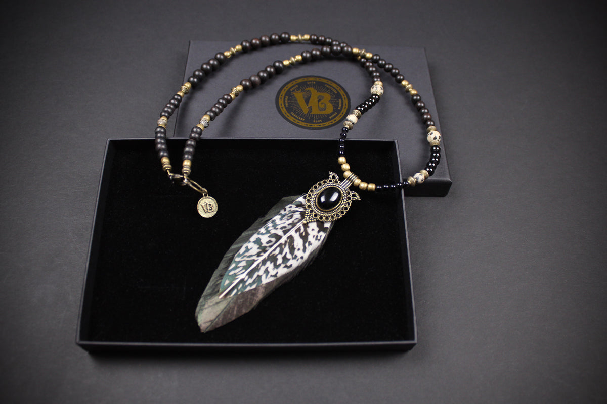 The Stevie Ray Feather Necklace